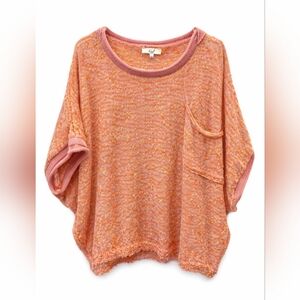 Easel Tie Dye Oversized Top, Size Small